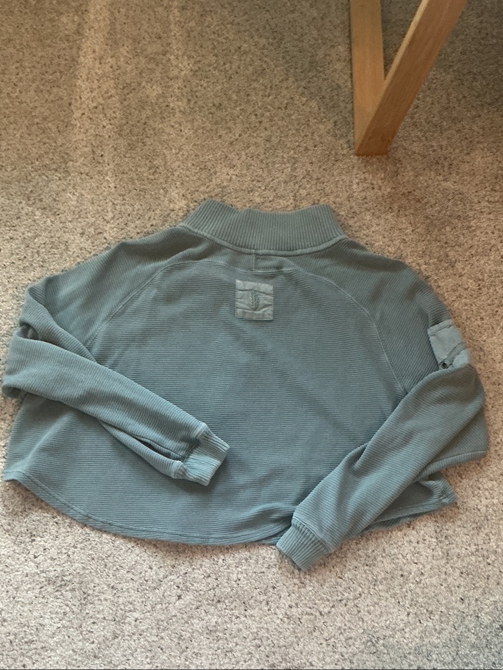 Free People So Fly Henley Pullover ~ Jade Teal - Picture 8 of 9